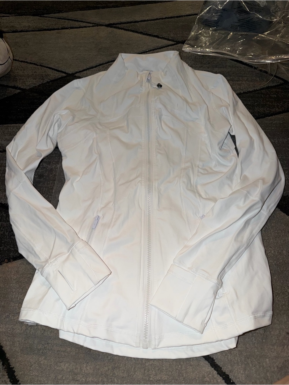 lululemon athletica White Full-Zip Athletic Jacket